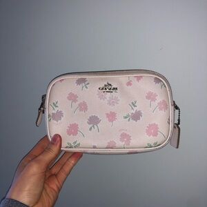 Coach Floral Pink Crossbody Purse